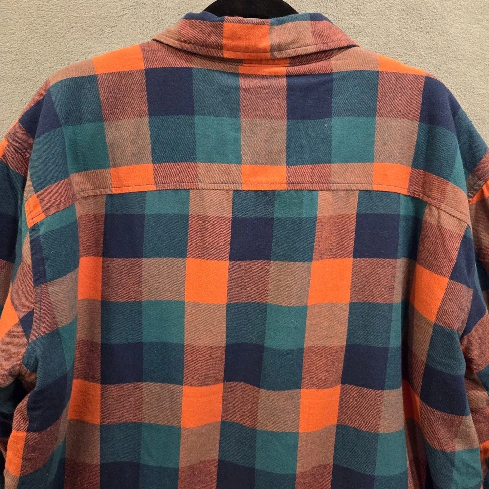 Natural Reflections Sherpa Lined Flannel Shirt Jacket Men's Size XL Workwear